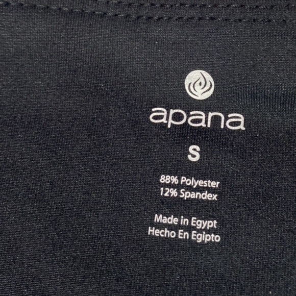 Apana Yoga Pant Mesh Side panel Black Brand New - Picture 3 of 11